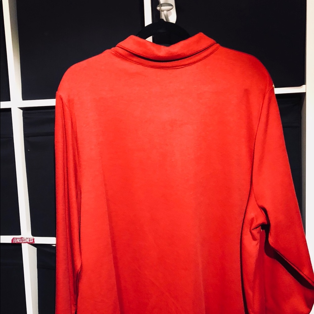 NWOT -CATHERINES RED and GOLD TRIMMED SWEATER 1X - Picture 5 of 6